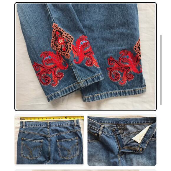 Carol Anderson Collection Embroidered Jeans Women Size 4 casual boho western VTG - Picture 9 of 14